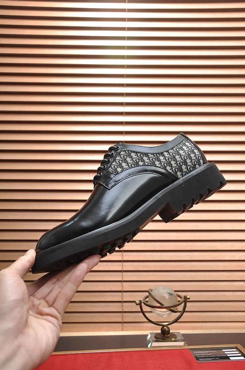Men's shoes 💰560💶[Dior] (cowhide lining) Dior original 1:1 high quality factory, imported original materials, imported original cowhide, water-dyed cowhide lining, original TPU outsole, code number: 38-44